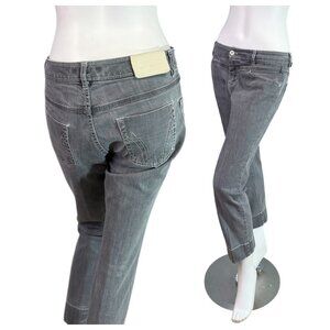 Marc Cain Gray Rethink Together Gray Luxury Jeans Relaxed Fit Cropped $240 EU 40